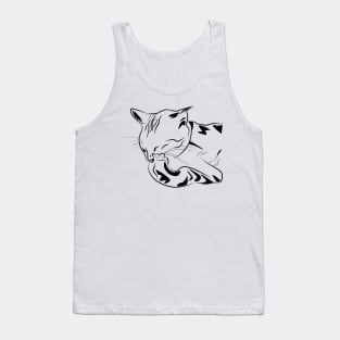 Sleeping cat Tank Top